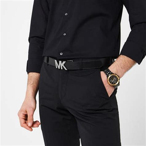 michael kors men belt|wearing Michael Kors belt men.